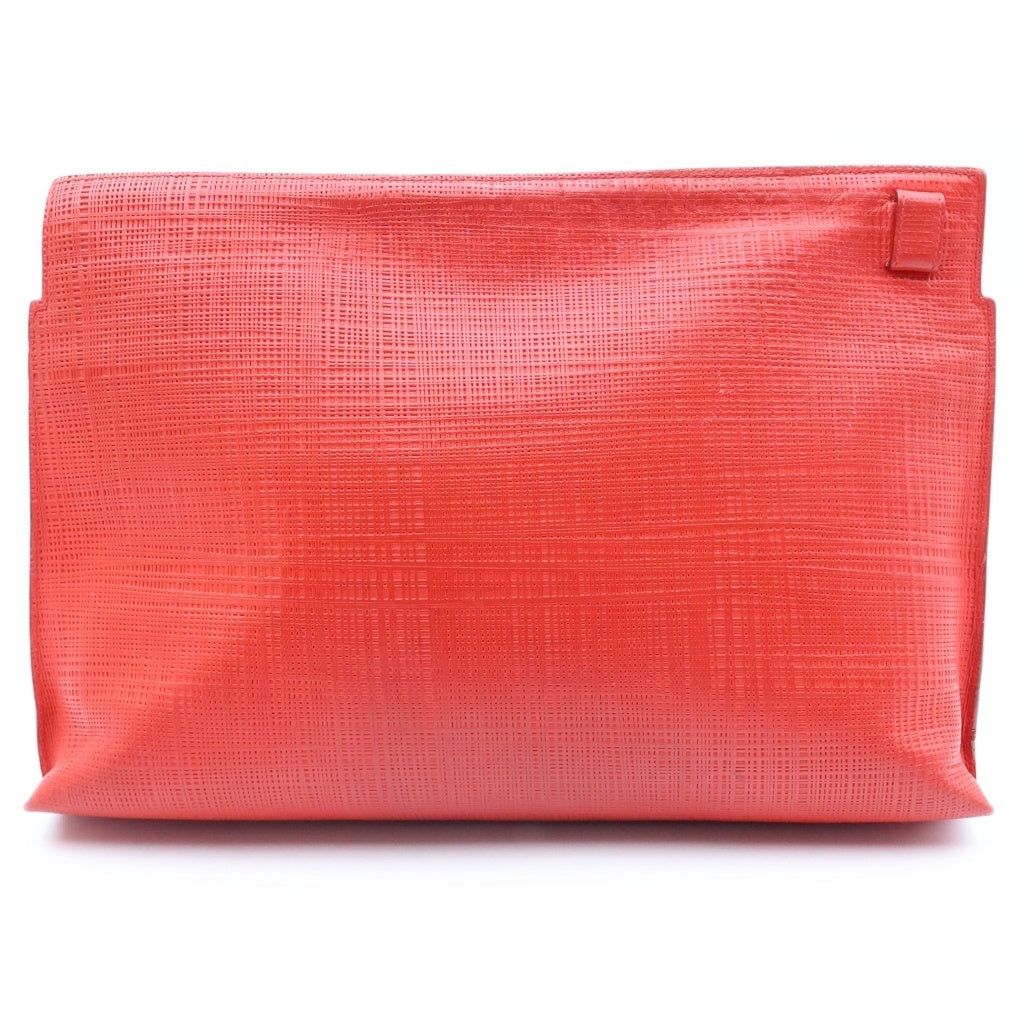 LOEWE(ロエベ) Tポーチ レザークラッチバック ハンドバッグ レッド レディース