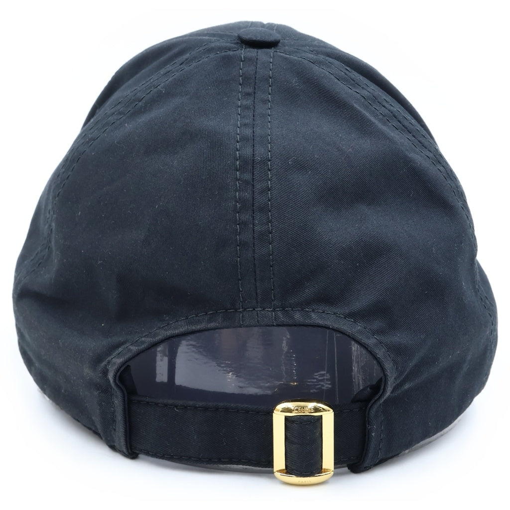 CELINE(セリーヌ) TRIOMPHE BASEBALL CAP トリオンフ ベースボールキャップ 帽子 ブラック 2AUT6969P.38NO