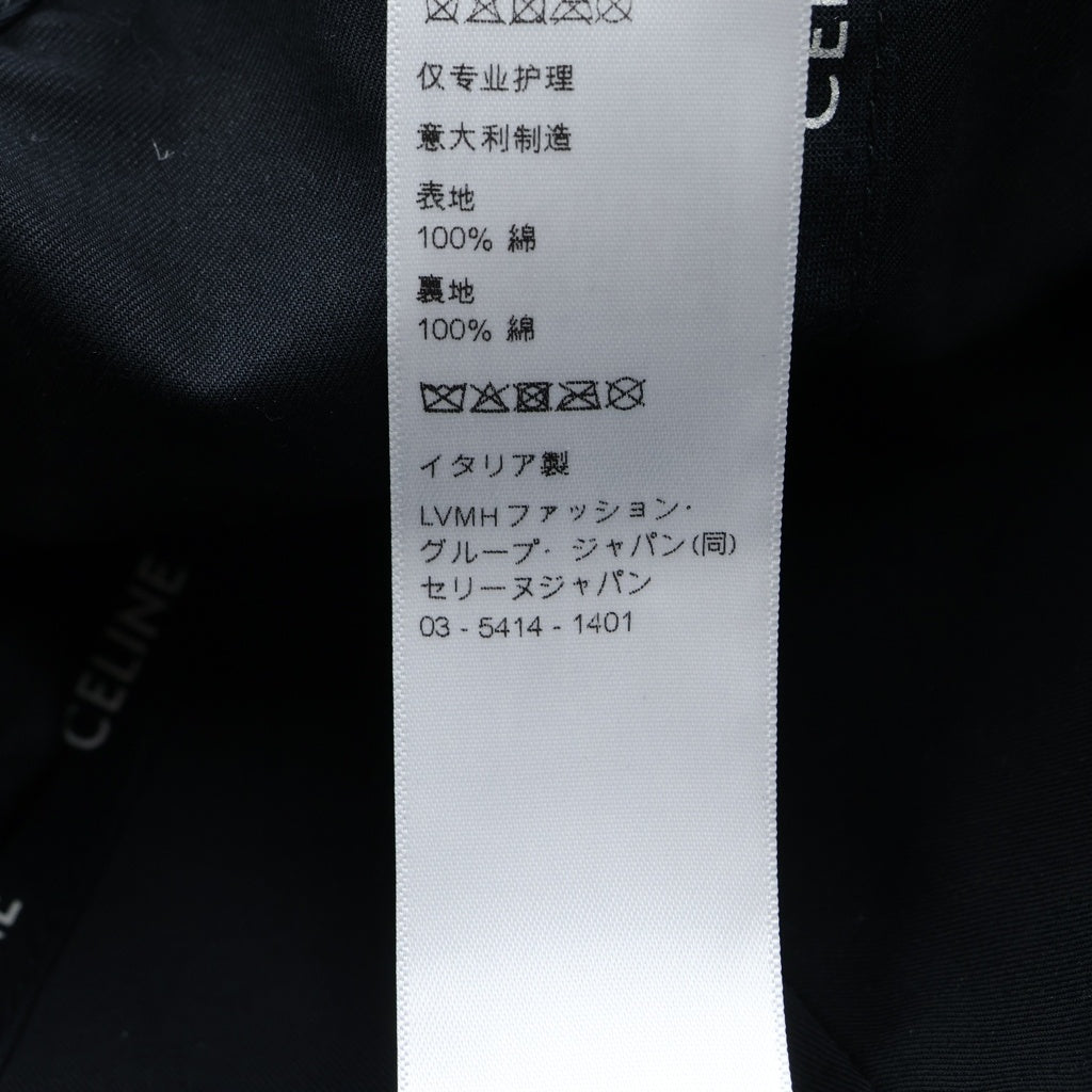 CELINE(セリーヌ) TRIOMPHE BASEBALL CAP トリオンフ ベースボールキャップ 帽子 ブラック 2AUT6969P.38NO