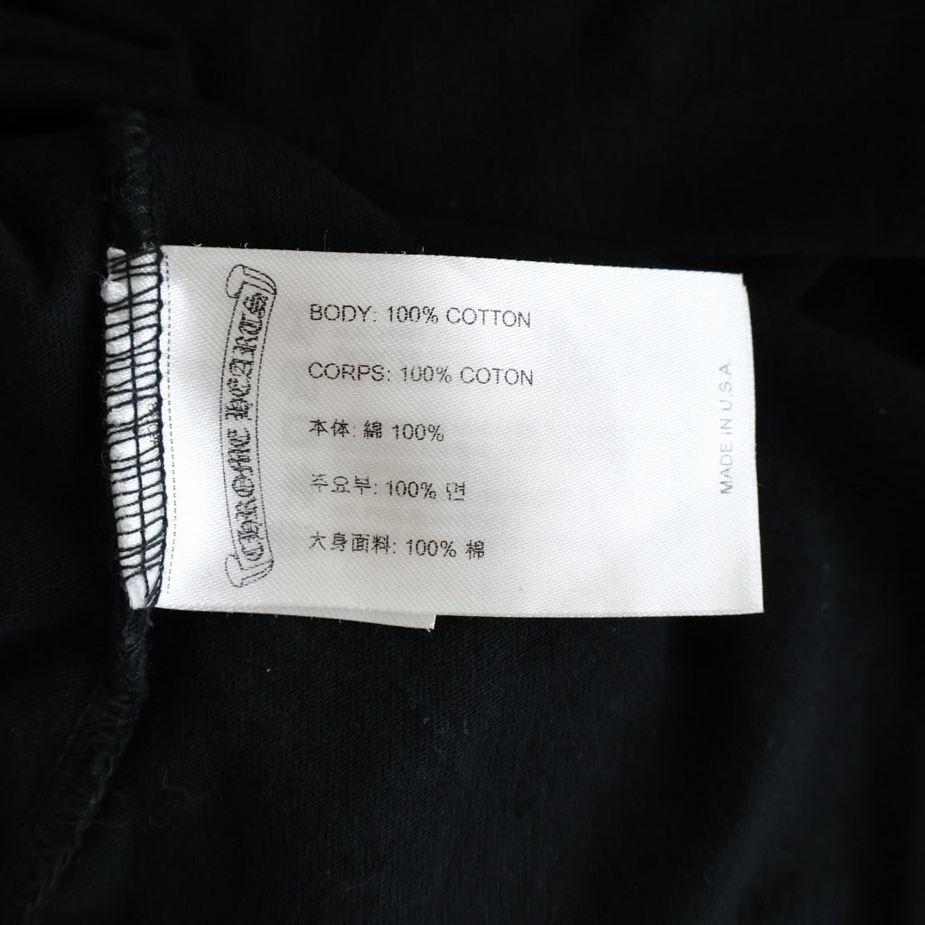 CHROME HEARTS(クロムハーツ) HORSESHOE S/S TEE ホースシュープリント ポケット半袖Tシャツ カットソー ブラック