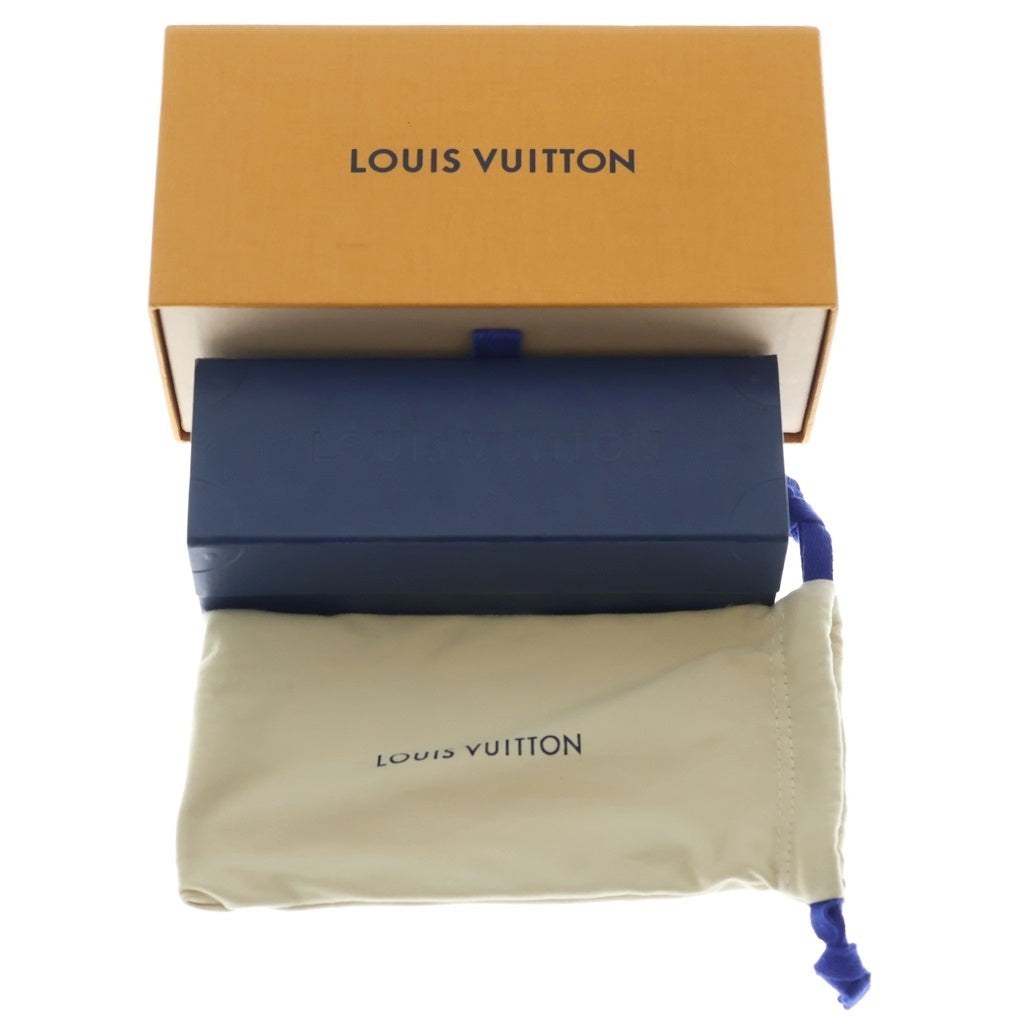LOUIS VUITTON(ルイヴィトン) × SUPREME City Mask シテイマスク SP フロントロゴ ブラックフレームサングラス アイウェア ブラック Z0986U