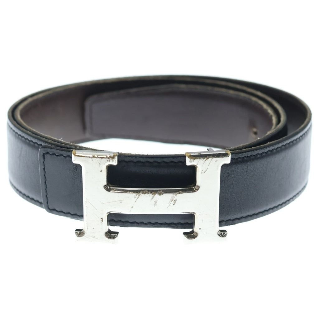 HERMES(エルメス) H Buckle Belt Hバックルベルト ブラウン/シルバー