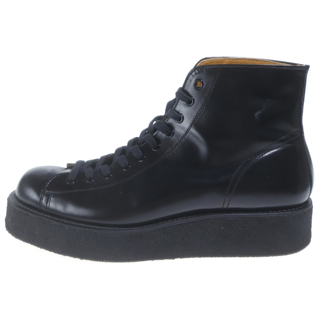 REGULATION Yohji Yamamoto MEN(レギュレーションヨウジヤマモトメン) Demi Boots デミブーツ ハイカットレザーブーツ シューズ ブラック HN-E53-764-173