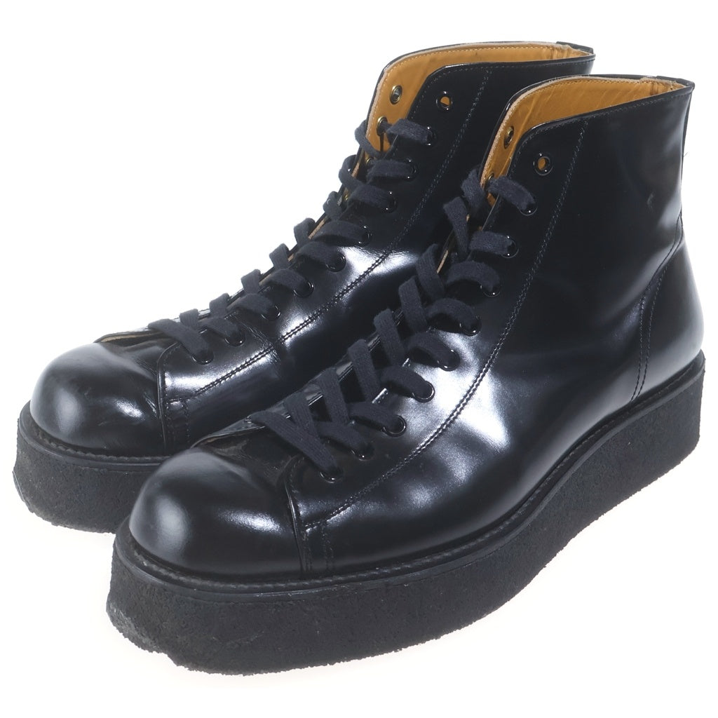 REGULATION Yohji Yamamoto MEN(レギュレーションヨウジヤマモトメン) Demi Boots デミブーツ ハイカットレザーブーツ シューズ ブラック HN-E53-764-173