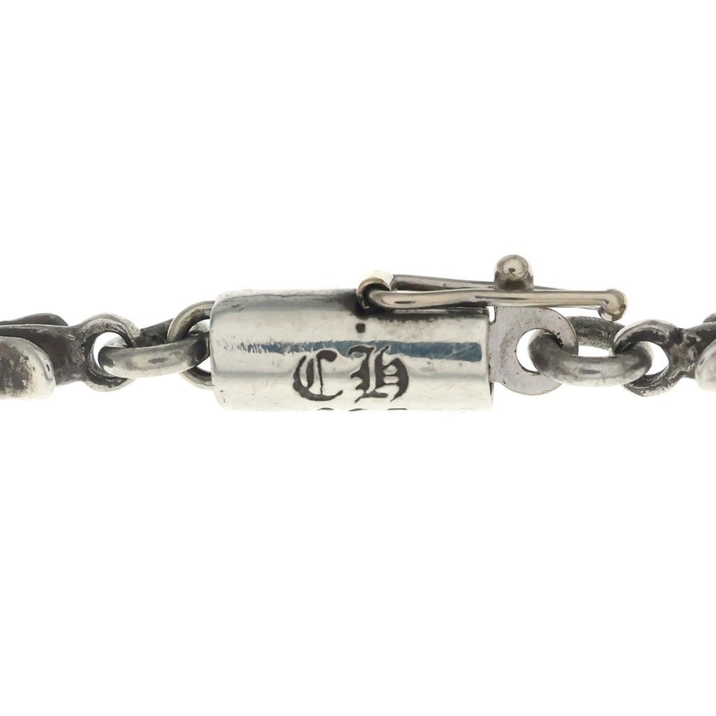 CHROME HEARTS(クロムハーツ) TNY E BAR20 DIA CRS F P タイニーEバー タイニーファットクロス PAVEダイヤ 20inch シルバー ネックレス