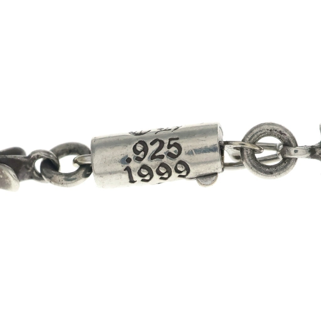 CHROME HEARTS(クロムハーツ) TNY E BAR20 DIA CRS F P タイニーEバー タイニーファットクロス PAVEダイヤ 20inch シルバー ネックレス