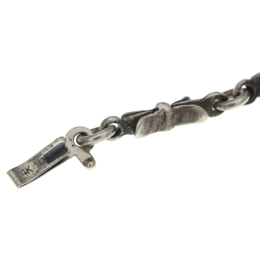 CHROME HEARTS(クロムハーツ) TNY E BAR20 DIA CRS F P タイニーEバー タイニーファットクロス PAVEダイヤ 20inch シルバー ネックレス