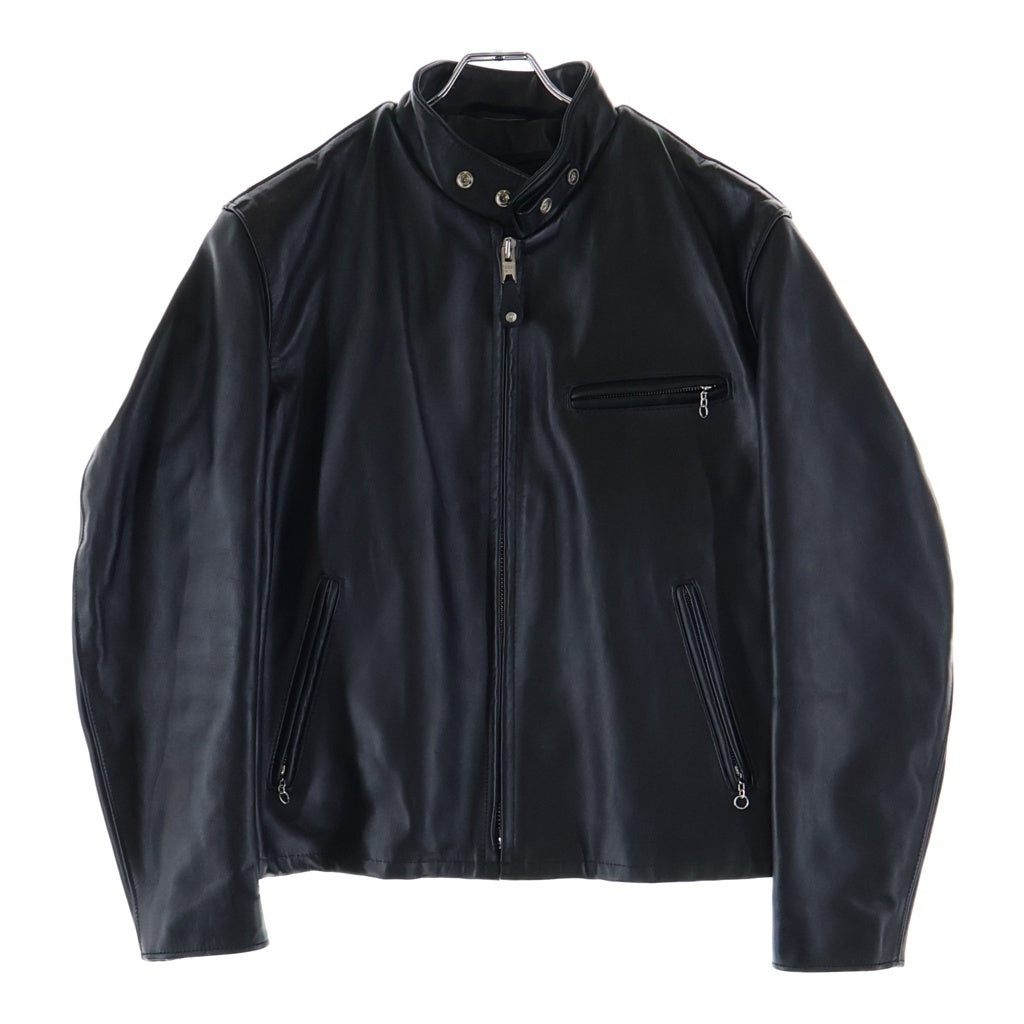 SCHOTT(ショット) Rider's Jacket ライナー付き シングルライダース カウレザー ジャケット ブラック 7823950099