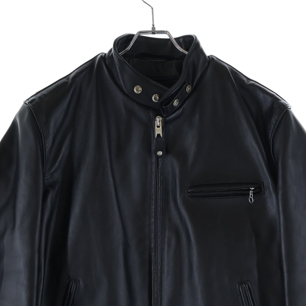 SCHOTT(ショット) Rider's Jacket ライナー付き シングルライダース カウレザー ジャケット ブラック 7823950099
