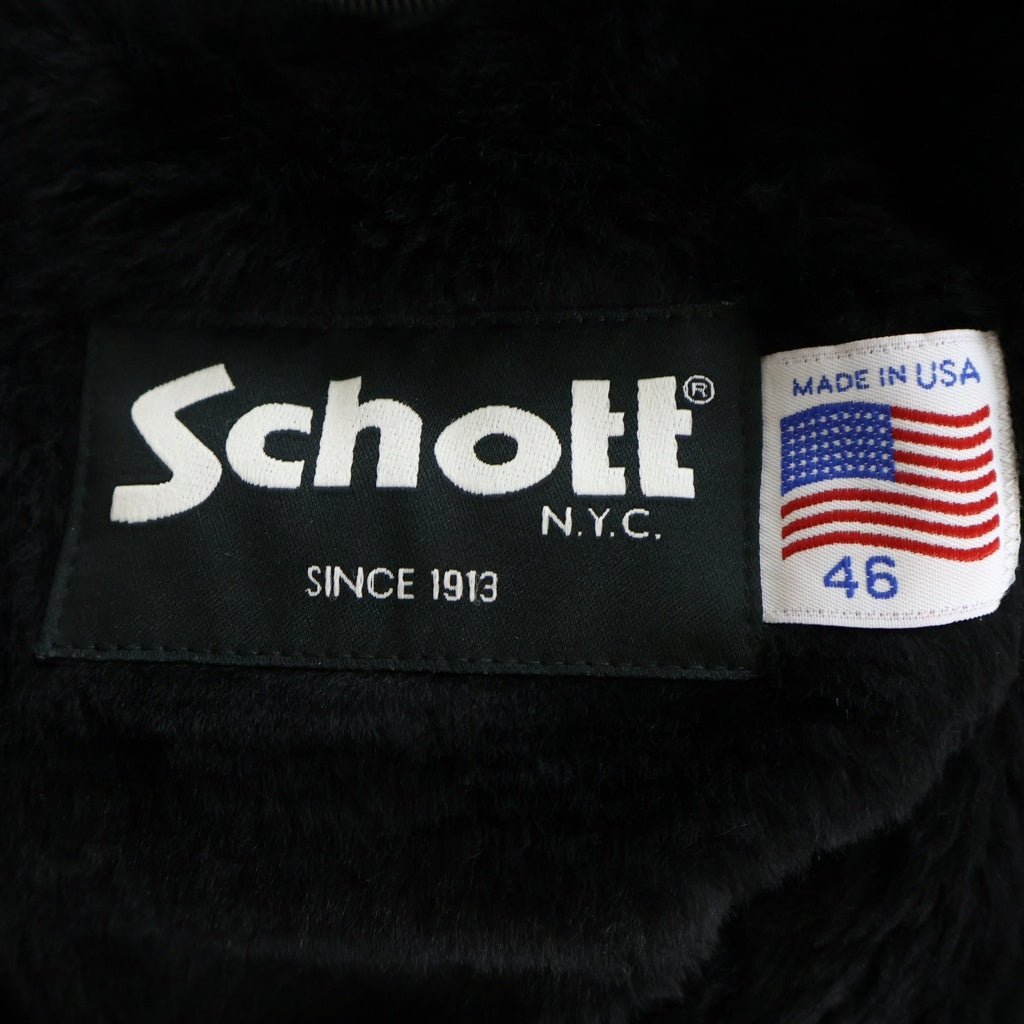 SCHOTT(ショット) Rider's Jacket ライナー付き シングルライダース カウレザー ジャケット ブラック 7823950099