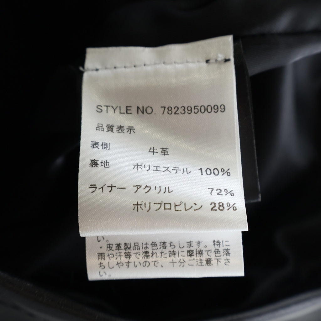 SCHOTT(ショット) Rider's Jacket ライナー付き シングルライダース カウレザー ジャケット ブラック 7823950099