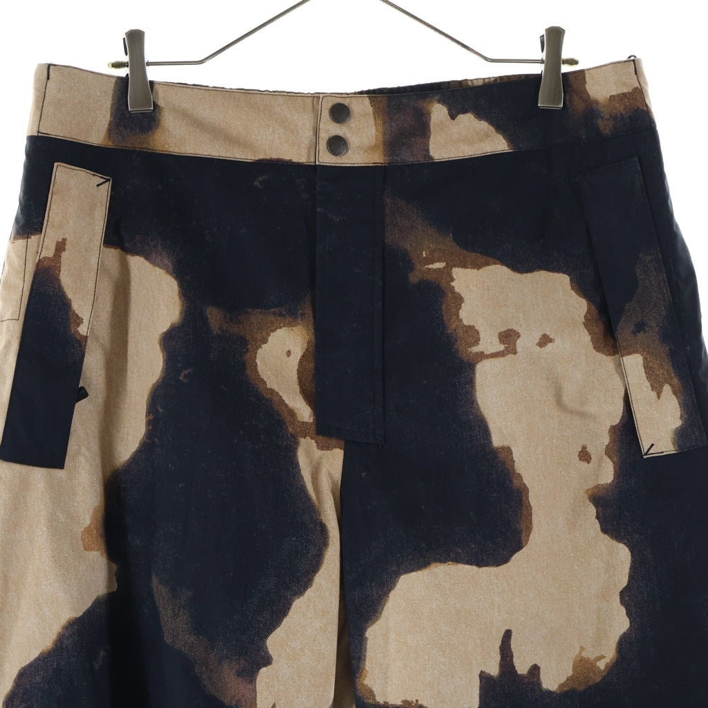 THE NORTH FACE(ザノースフェイス) 21AW SUPREME Bleached Denim Print Mountain Pant × シュプリーム 総柄 ブリーチド デニム プリント マウンテン パンツ ブラック/ブラウン NP52101I