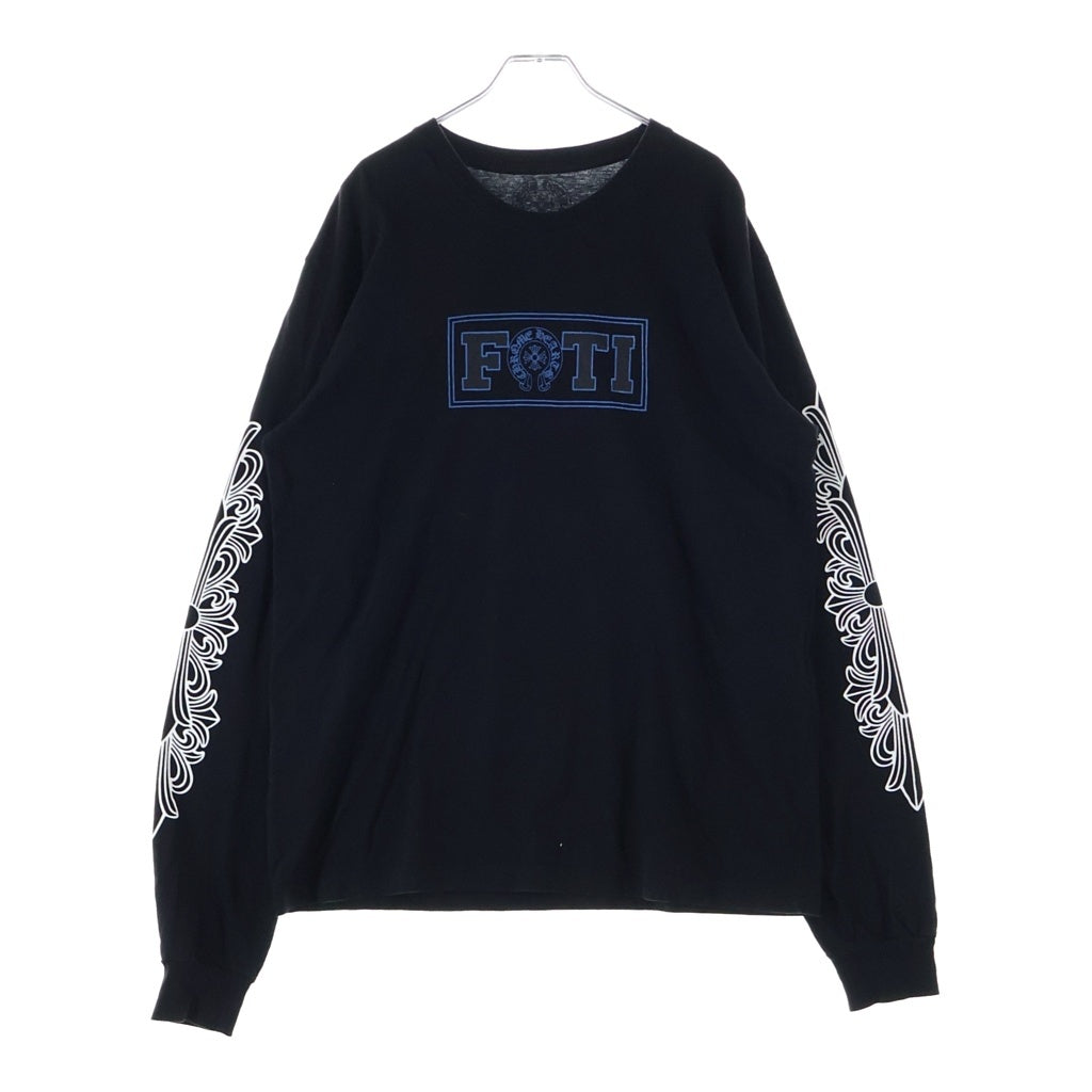 CHROME HEARTS(クロムハーツ) FOTI MAHALIA L/S Tee フォティ マハリア アームフローラル長袖Tシャツ ブラック