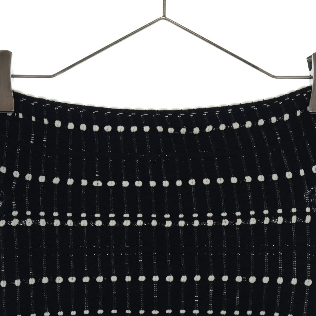 Alexander McQueen(アレキサンダーマックイーン) Off Shoulder Knit オフショルダー ニット トップス レディース ブラック/ホワイト 758551 Q1A6P