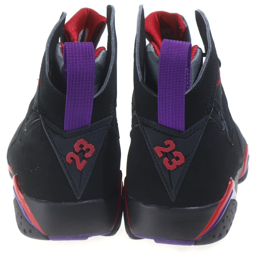 NIKE(ナイキ) 【観賞用 2002年製】エアジョーダン7 レトロ ラプターズ ハイカットスニーカー ブラック/パープル US9.5/27.5cm 304775-006