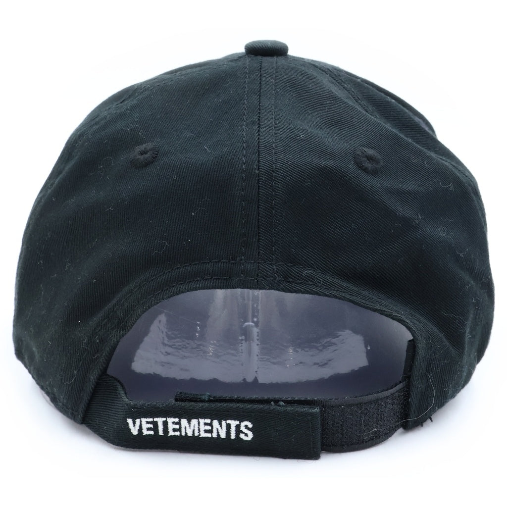 VETEMENTS メタルロゴ　キャップ　黒　貴重　ヴェトモン　美品 VETEMENTS(ヴェトモン) 21AW ANARCHY LOGO CAP アナーキーロゴ ベース