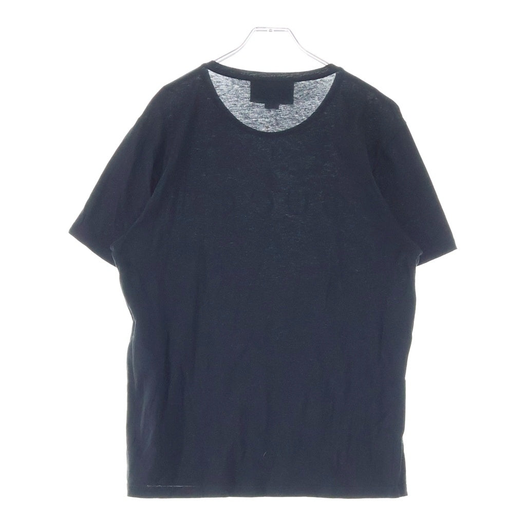 GUCCI(グッチ) トーナル フロントロゴプリント クルーネック 半袖Tシャツ カットソー ブラック 441685