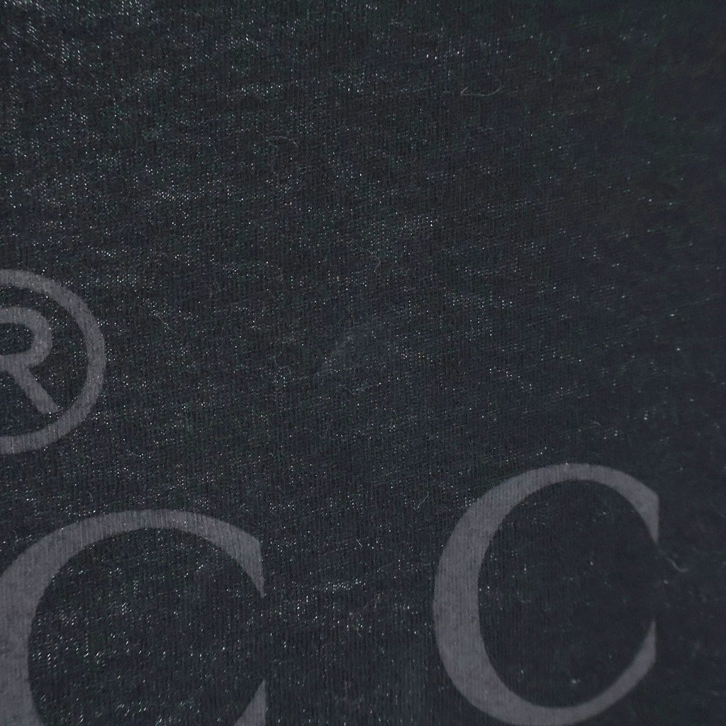 GUCCI(グッチ) トーナル フロントロゴプリント クルーネック 半袖Tシャツ カットソー ブラック 441685