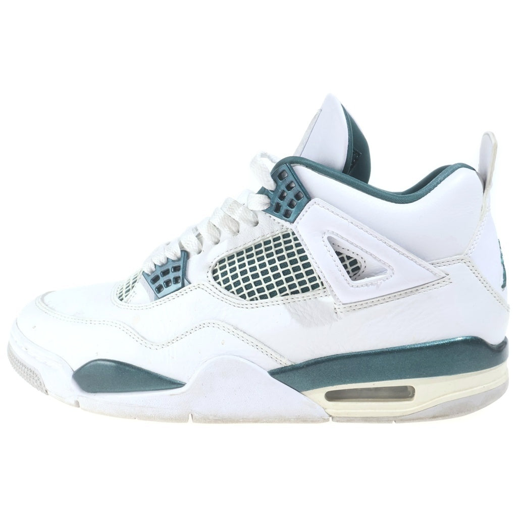 NIKE(ナイキ) AIR JORDAN 4 RETRO OXIDIZED GREEN エアジョーダン4 レトロ オキシダイズドグリーン ハイカットスニーカー ホワイト/グリーン US9.5/27.5cm FQ8138-103