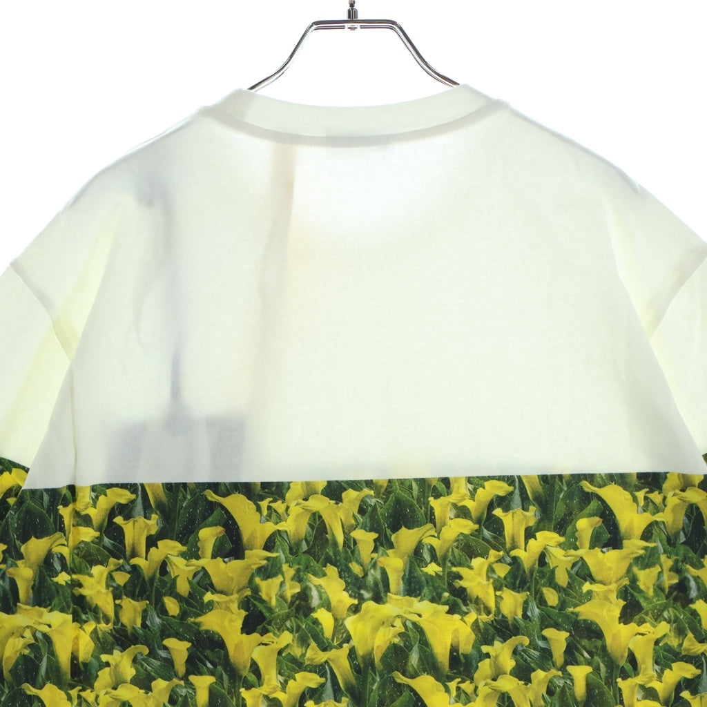 MONCLER(モンクレール) 23AW ×Fragment フラグメント フラワープリント 半袖Tシャツ カットソー ホワイト I209U8C00001