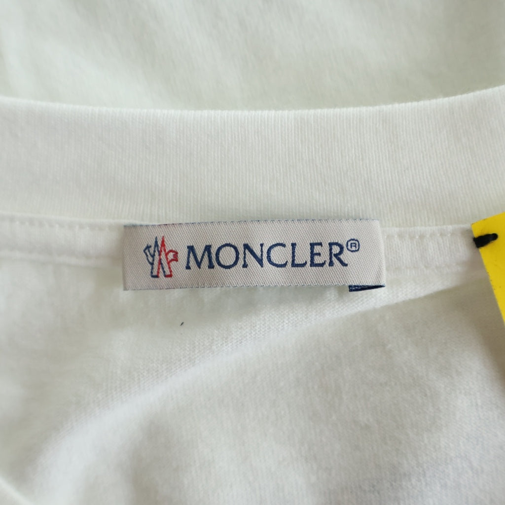 MONCLER(モンクレール) 23AW ×Fragment フラグメント フラワープリント 半袖Tシャツ カットソー ホワイト I209U8C00001