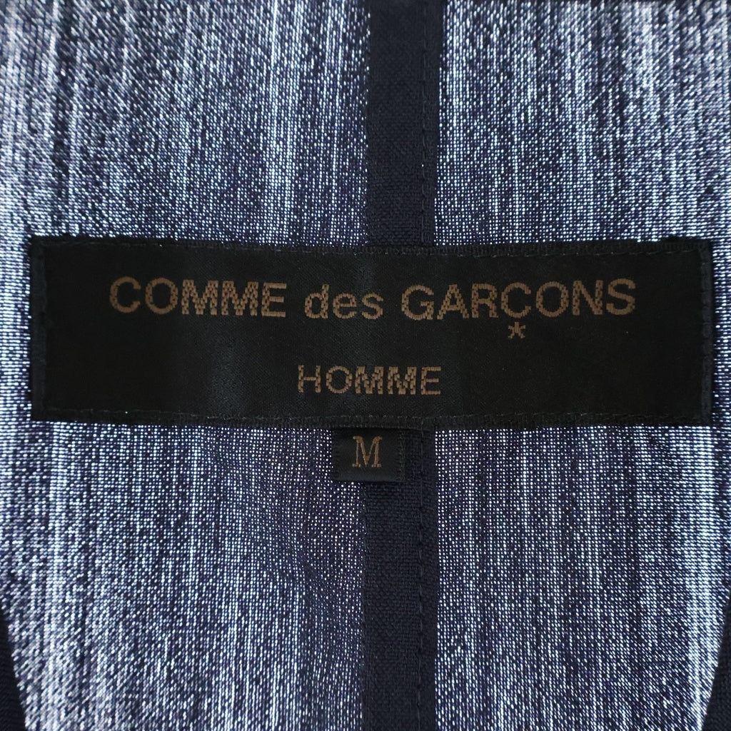 COMME des GARCONS HOMME(コムデギャルソンオム) 02SS 田中オム ドット柄 3B ノッチドラペル シングルテーラードジャケット ブラック/パープル HE-J014 AD2001