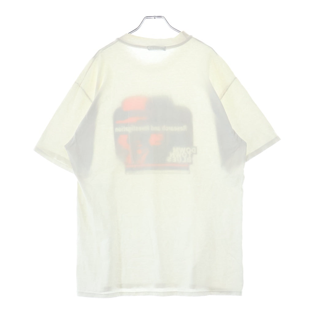 UNDERCOVER(アンダーカバー) 90S ×探偵物語 松田優作 フロントプリント クルーネック半袖Tシャツ カットソー ホワイト