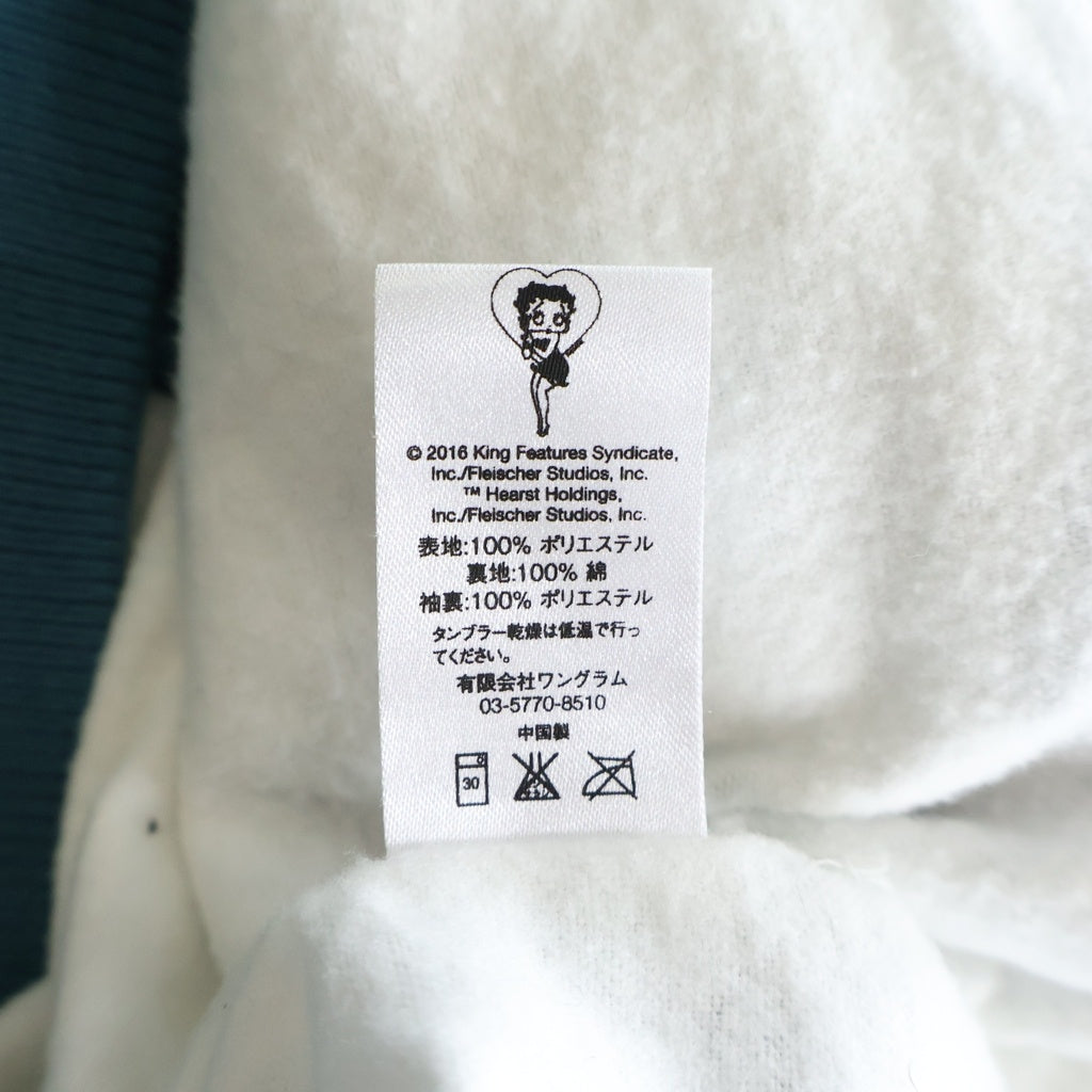 SUPREME(シュプリーム) 16SS Betty Boop Satin Club Jacket ベティ ブープ サテンクラブスーベニアジャケット ライトブルー