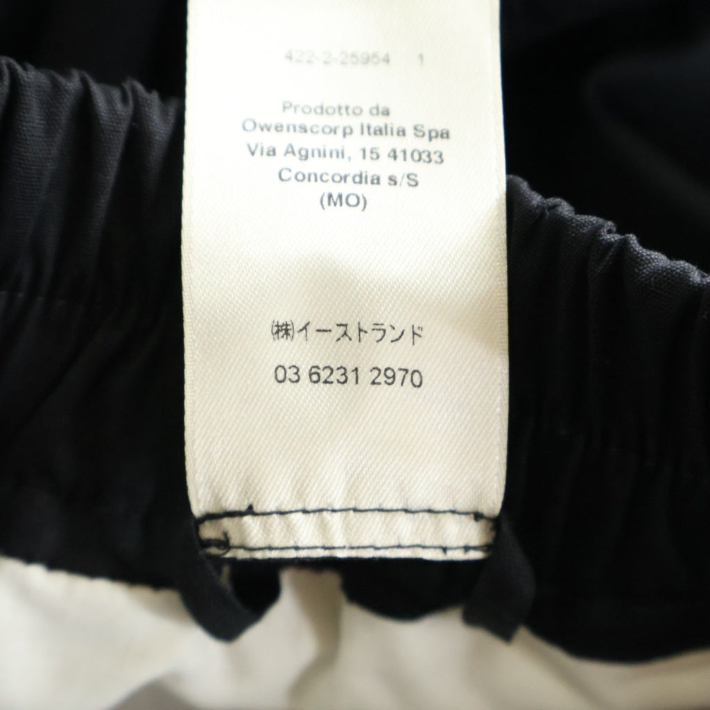 Rick Owens(リックオウエンス) 24AW TECUATL TRACK PANT テクアトル ローライズ ジッパー コットントラックパンツ ブラック RU02D6370-TE