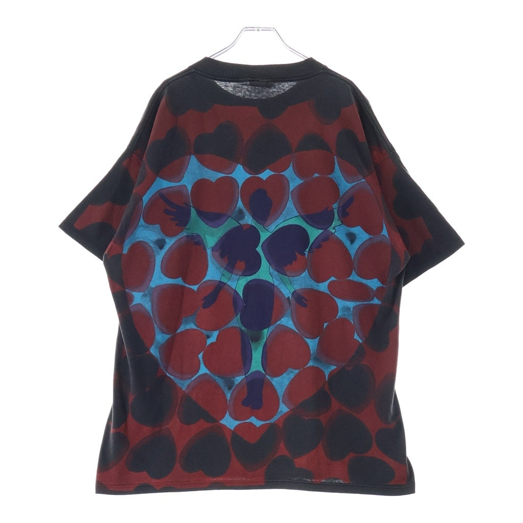 VINTAGE(ヴィンテージ) 90s VINTAGE NIRVANA HEART SHAPED BOX GIANT BY TULTEX ヴィンテージ ニルヴァーナ ハートプリント 半袖Tシャツ カットソー ブラック/レッド