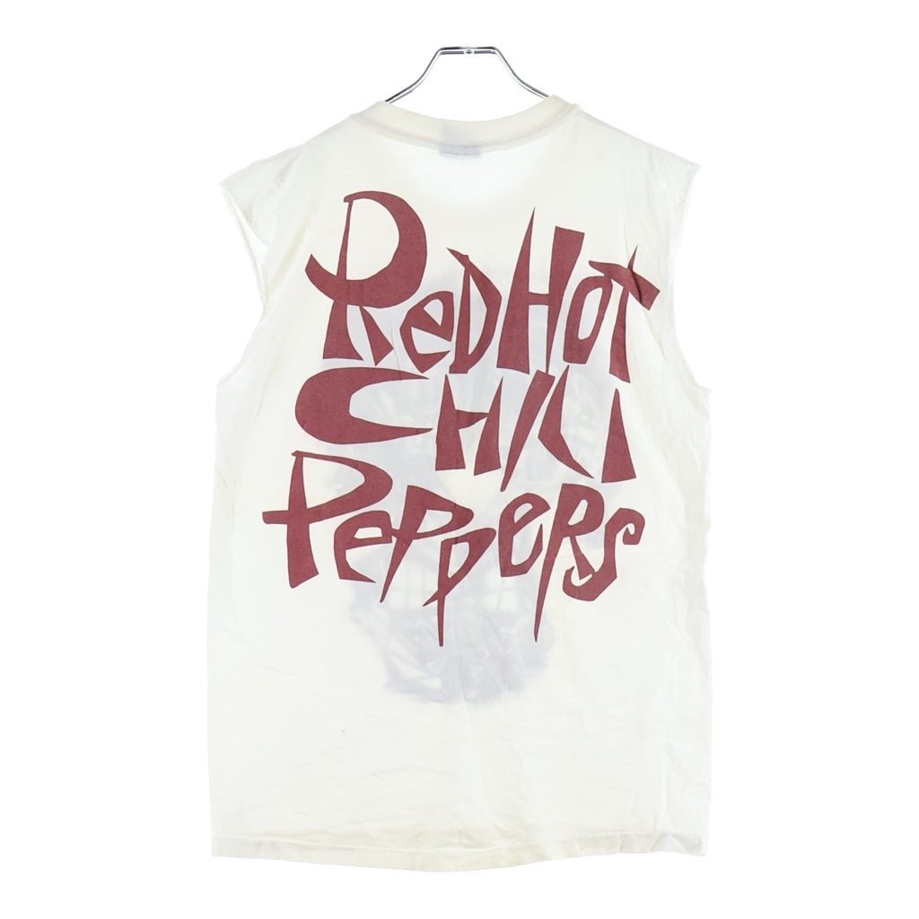 VINTAGE(ヴィンテージ) 90s VINTAGE Red Hot Chili Peppers 1992 レッドホットチリペッパーズ フロントプリント ノースリーブ タンクトップ ホワイト