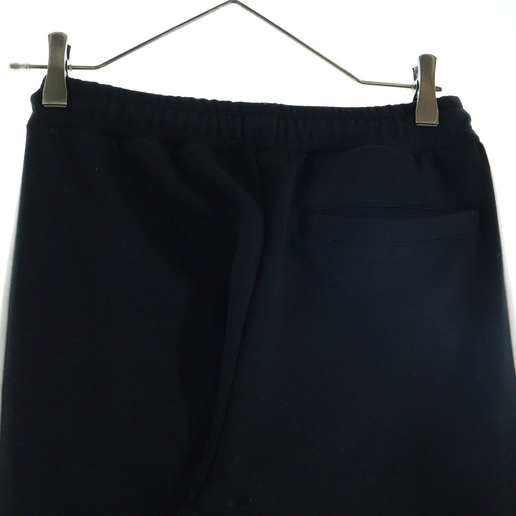 NO BRAND(ノーブランド) CRONOS クロノス Jogger Pants フロントロゴプリント サイドライン ジョガーパンツ ブラック/ブルー C11-SP-2545ST