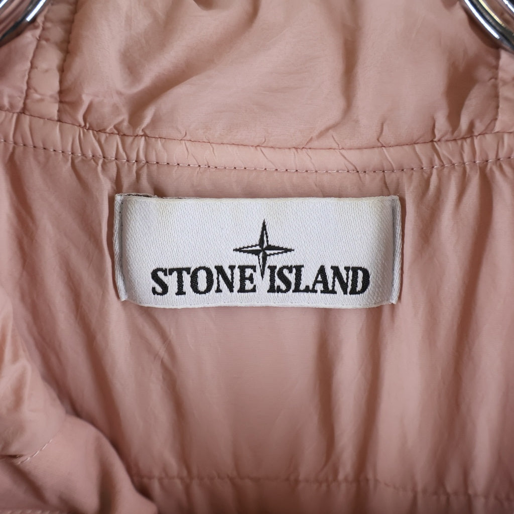 STONE ISLAND(ストーンアイランド) Mussola Gommata Jacket フラップポケット フーディー コーティングジャケット ピンク K1S154100062S0022