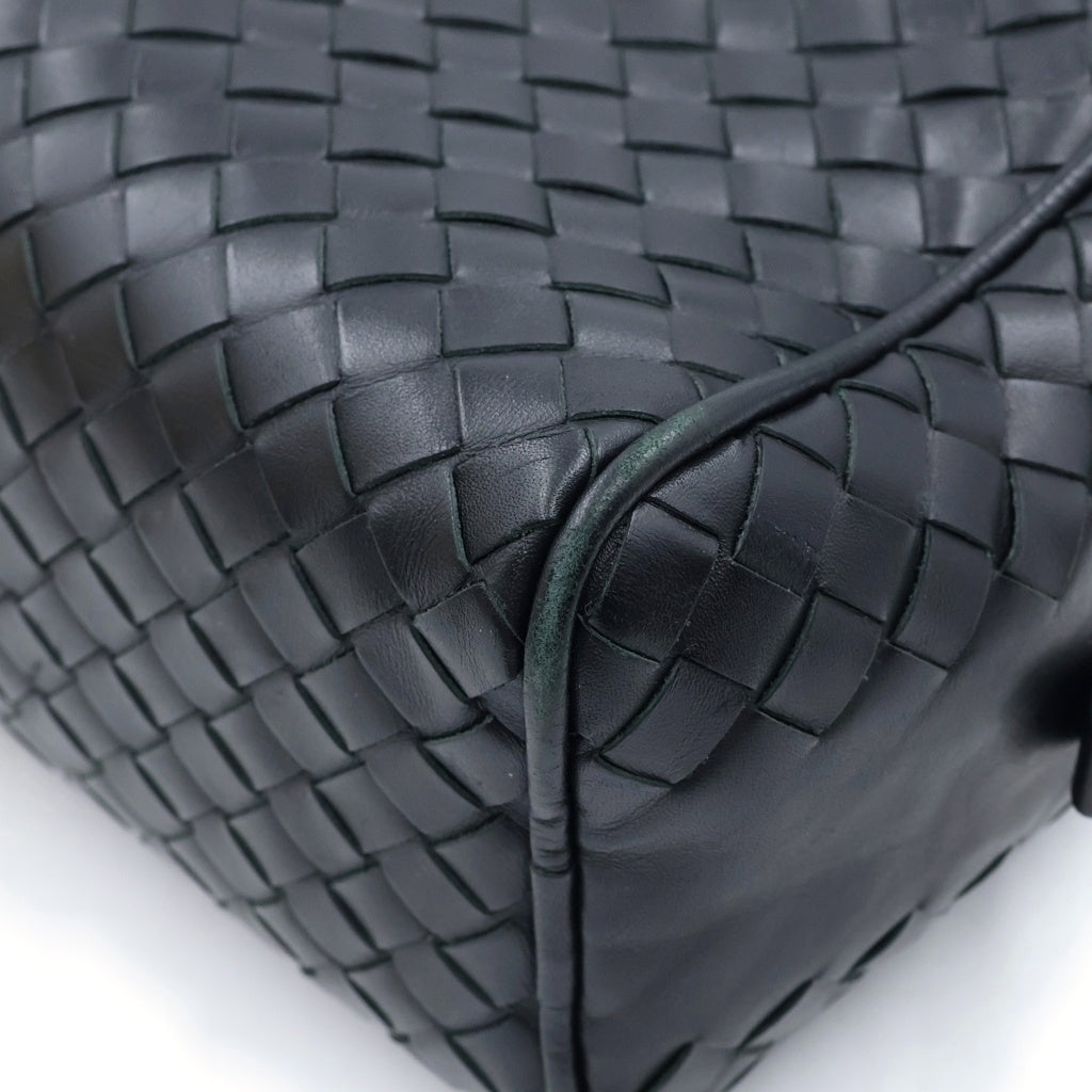 BOTTEGA VENETA(ボッテガヴェネタ) イントレチャート セカンド クラッチバッグ ブラック 174361