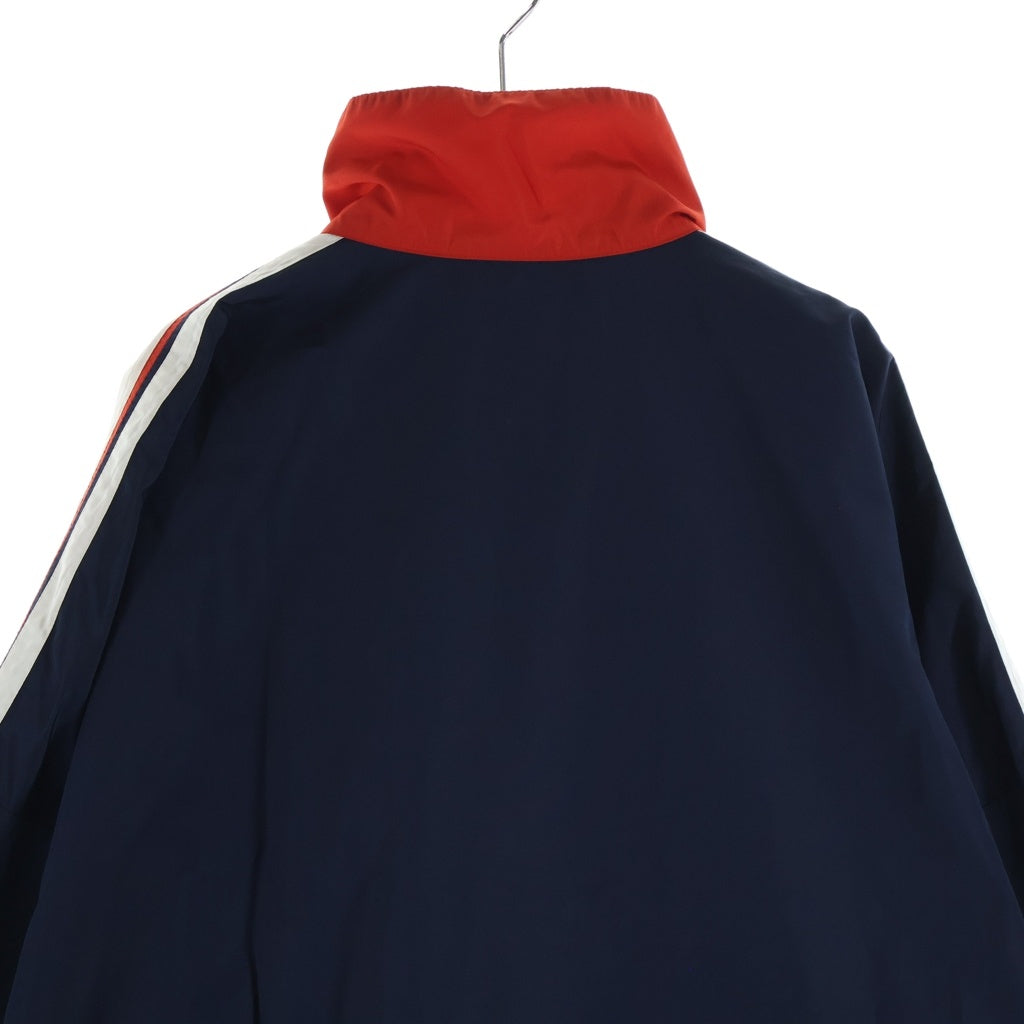 BALENCIAGA(バレンシアガ) 18AW Tracksuit Poplin Jacket トラックスーツ ポプリンジャケット レッド/ネイビー 528638 TYD36