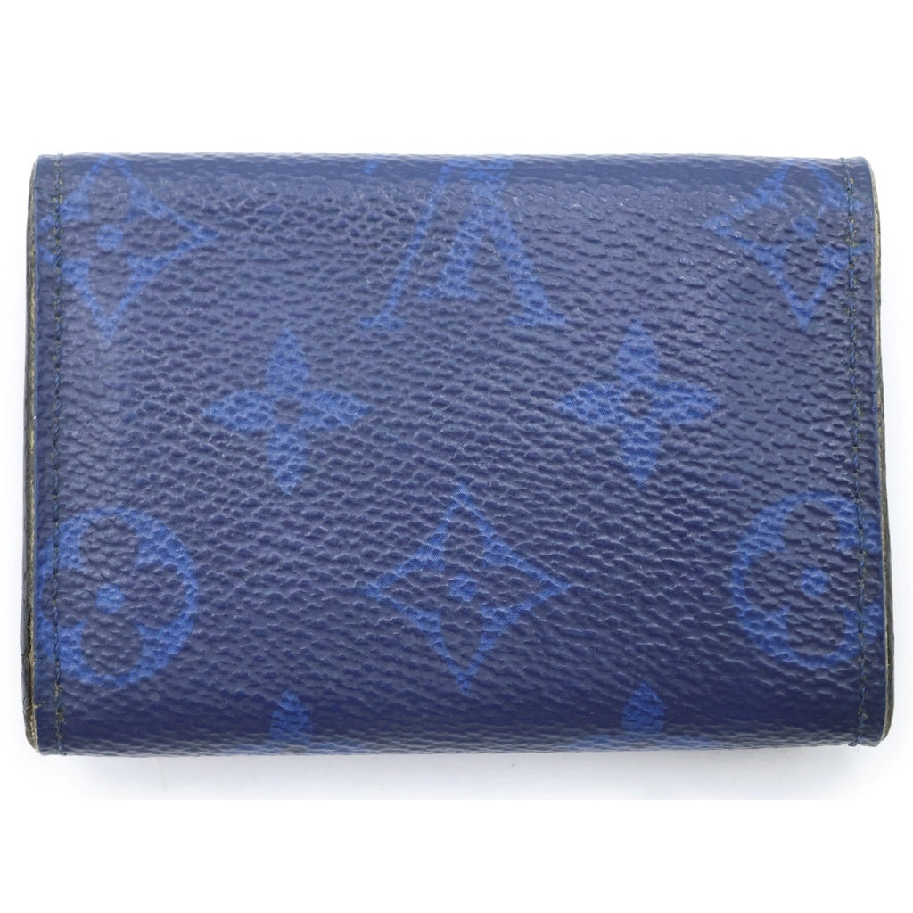 LOUIS VUITTON(ルイヴィトン) タイガラマ ディスカバリー コンパクトウォレット 三つ折り財布 ブルー M67620