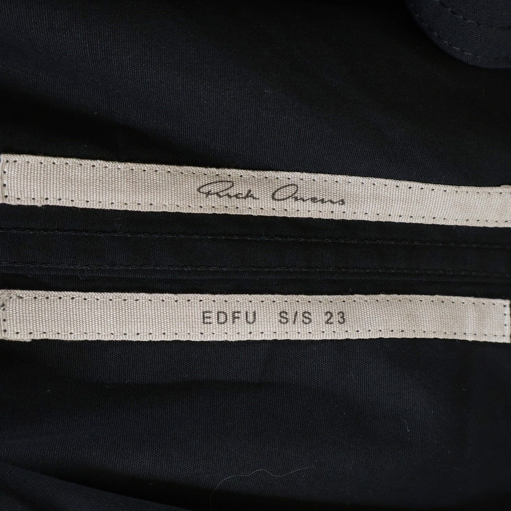 Rick Owens(リックオウエンス) 23SS BAUHAUS FLIGHTSUIT バウハウス オールインワン フライトスーツ ブラック RP01C5561-TE