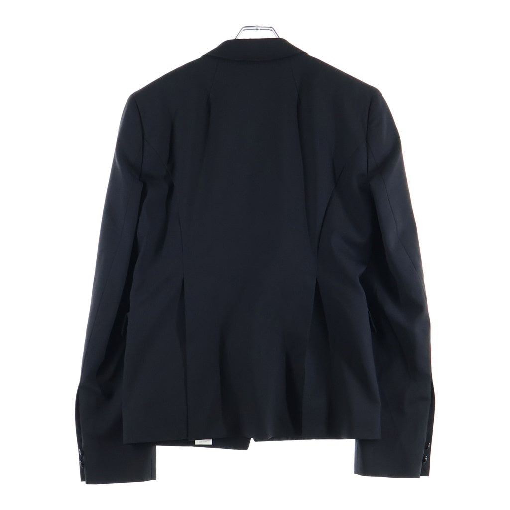 Rick Owens(リックオウエンス) 22SS SOFT BLAZER ピークドラペル 1B ソフト シングルテーラードジャケット ブレザー ブラック RU01B1733-ZLSC