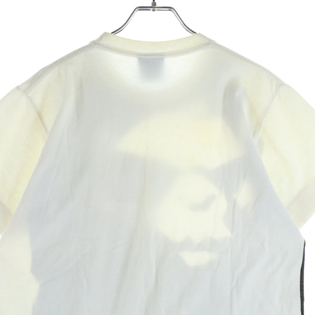 A BATHING APE(アベイシングエイプ) 90S-00S ビッグヘッド 手刷りハンドプリント クルーネック半袖Tシャツ カットソー ホワイト 0357722524