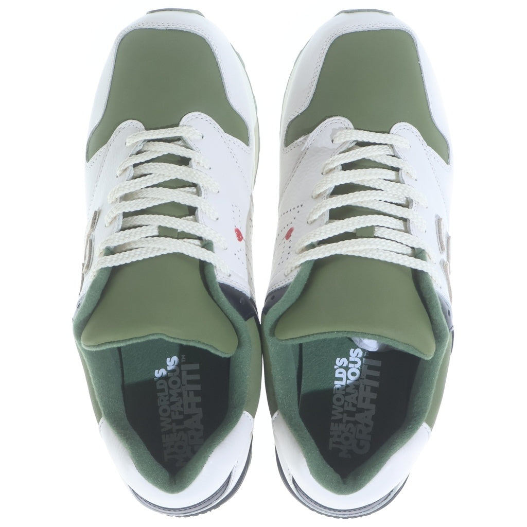Sangacio(サンガッチョ) BONSAI BRANDALISED ボンサイ ブランダライズド ローカットスニーカー ホワイト/グリーン US10.5/28.5cm