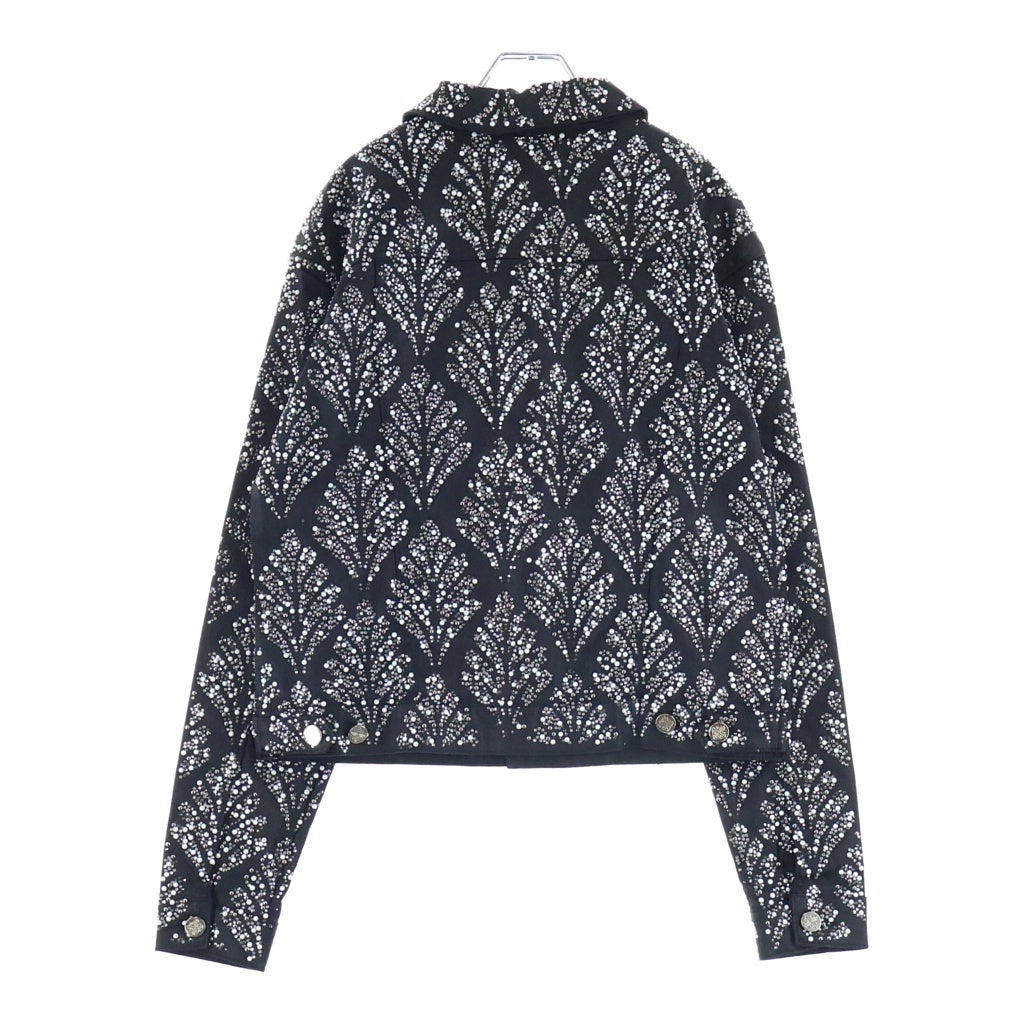 GUAPI(グアピ) Embellished Denim Jacket ラインストーン デニムジャケット ブラック