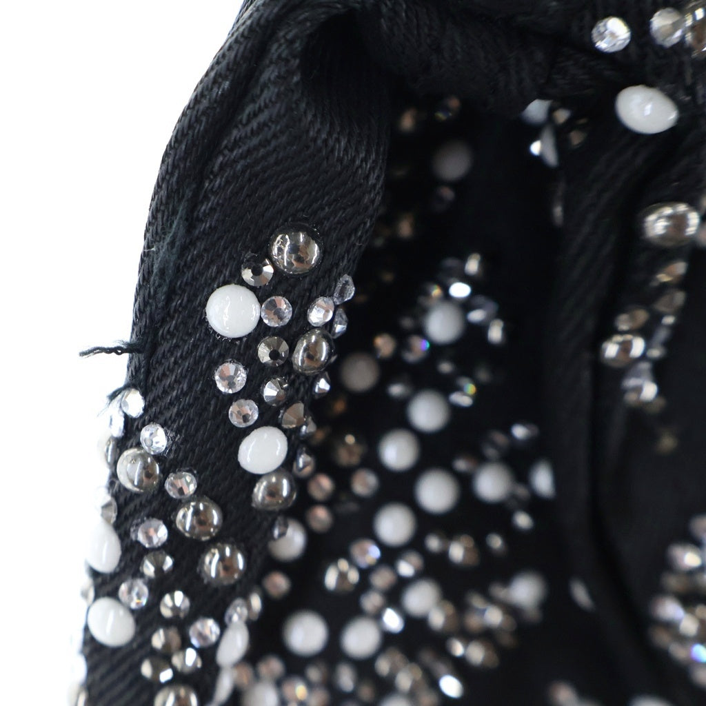 GUAPI(グアピ) Embellished Denim Jacket ラインストーン デニムジャケット ブラック