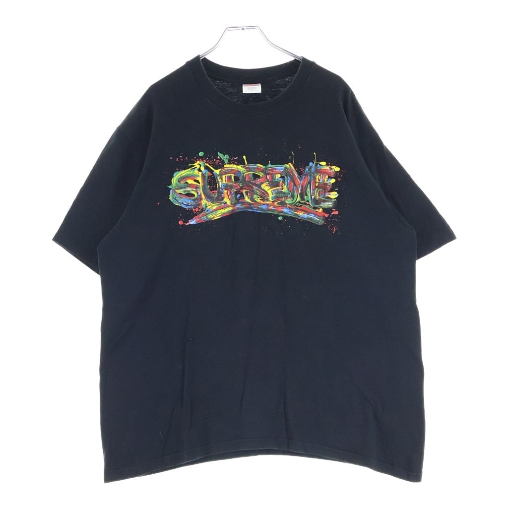 SUPREME(シュプリーム) 20SS Paint Logo Tee ペイントロゴ 半袖Tシャツ カットソー ブラック