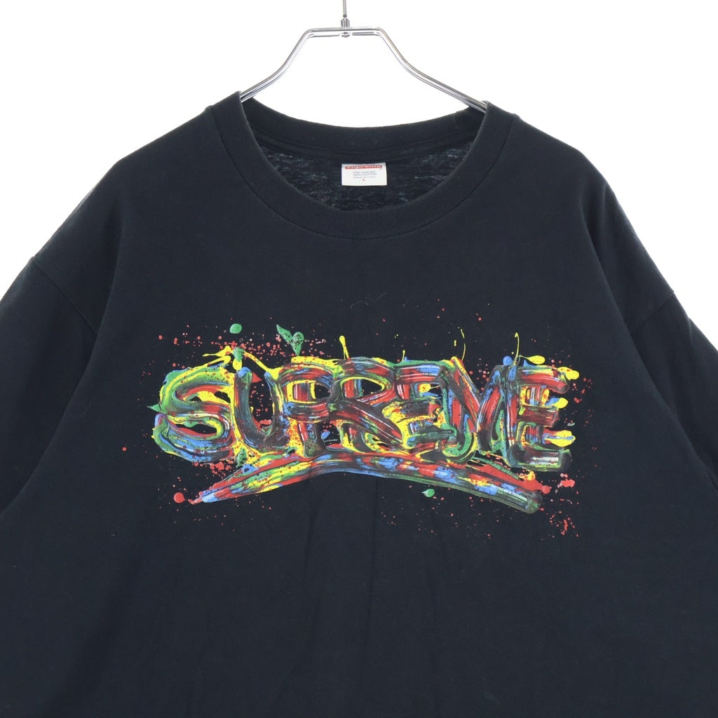 SUPREME(シュプリーム) 20SS Paint Logo Tee ペイントロゴ 半袖Tシャツ カットソー ブラック