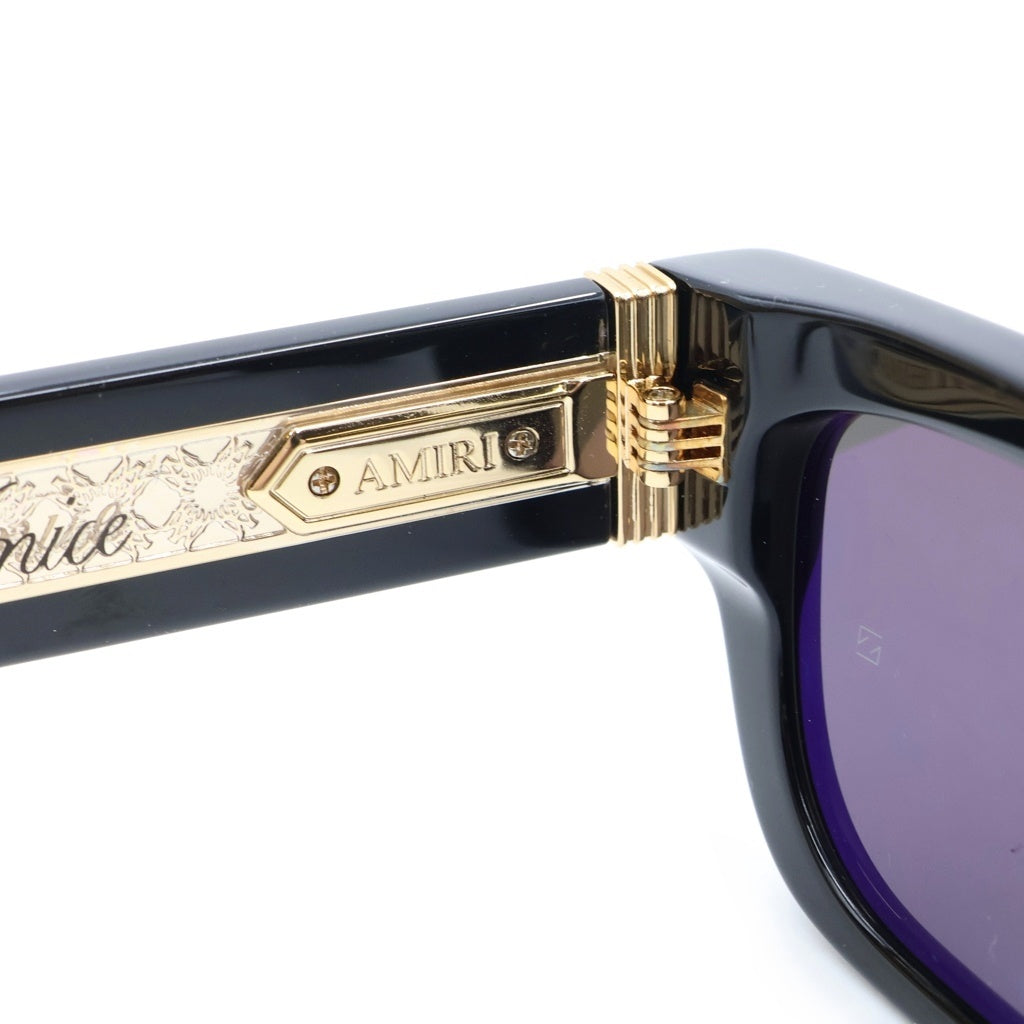 AMIRI(アミリ) VENICE SUNGLASSES ヴェニス スクエア サングラス アイウェア ブラック/ゴールド SRAMACSN1012