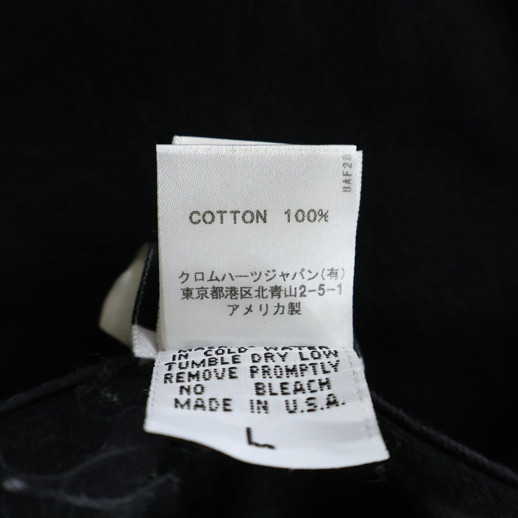 CHROME HEARTS(クロムハーツ) OLD CH T-SHRT オールド 1ポケット ホースシュー スタープリント 半袖Tシャツ カットソー ブラック