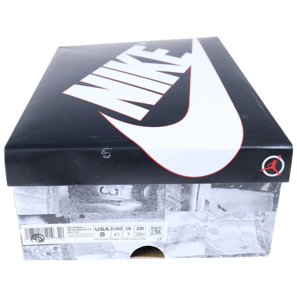 NIKE(ナイキ) AIR JORDAN 1 HIGH OG FLIGHT CLUB II9811-001 エアジョーダン1 ファイトクラブ ハイカットスニーカー ブラック US8/26cm