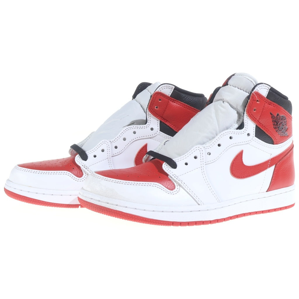 NIKE(ナイキ) AIR JORDAN HIGH OG HERITAGE エアジョーダン 1 ヘリテージ ハイカットスニーカー レッド/ホワイト US9.5/27.5cm 555088-161