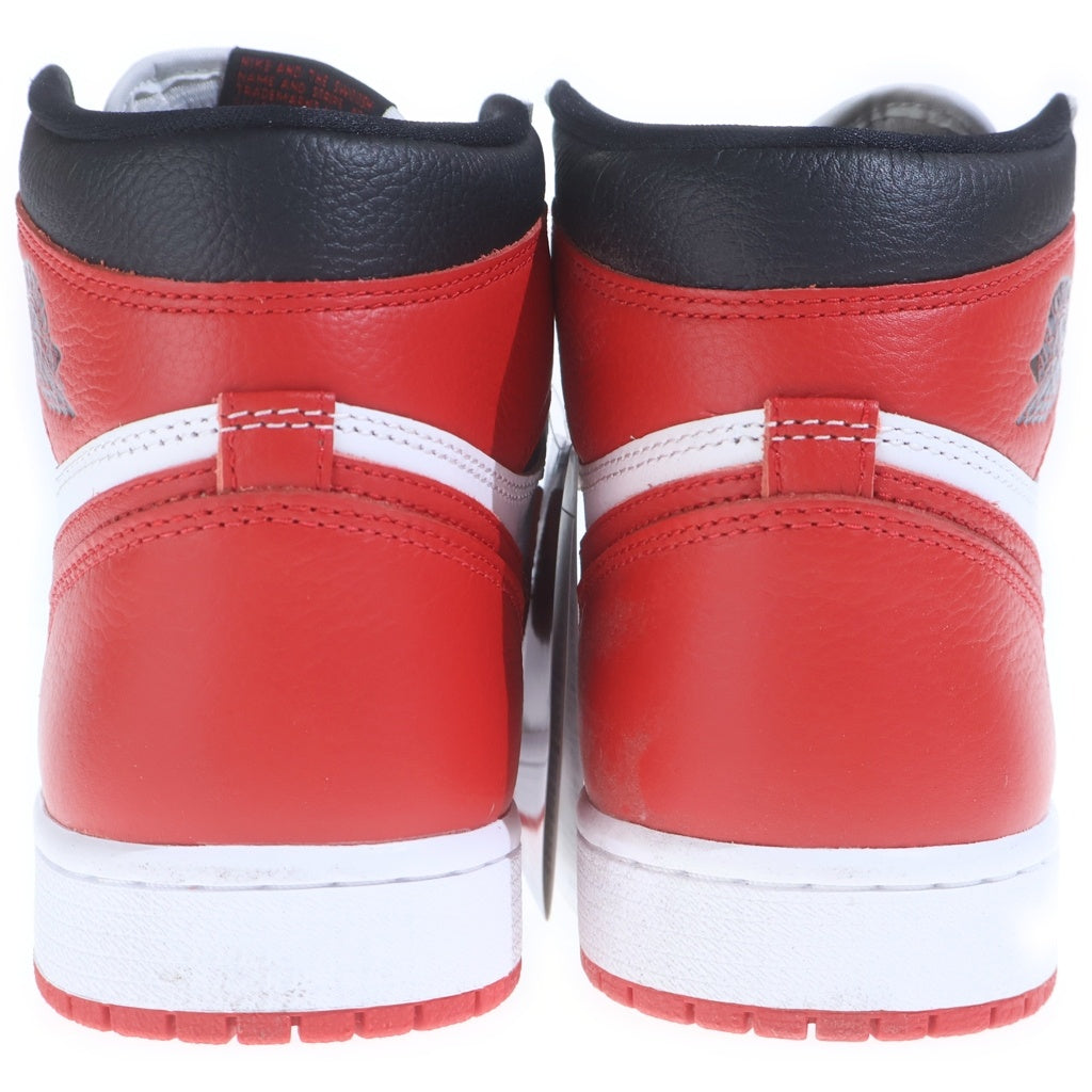 NIKE(ナイキ) AIR JORDAN HIGH OG HERITAGE エアジョーダン 1 ヘリテージ ハイカットスニーカー レッド/ホワイト US9.5/27.5cm 555088-161