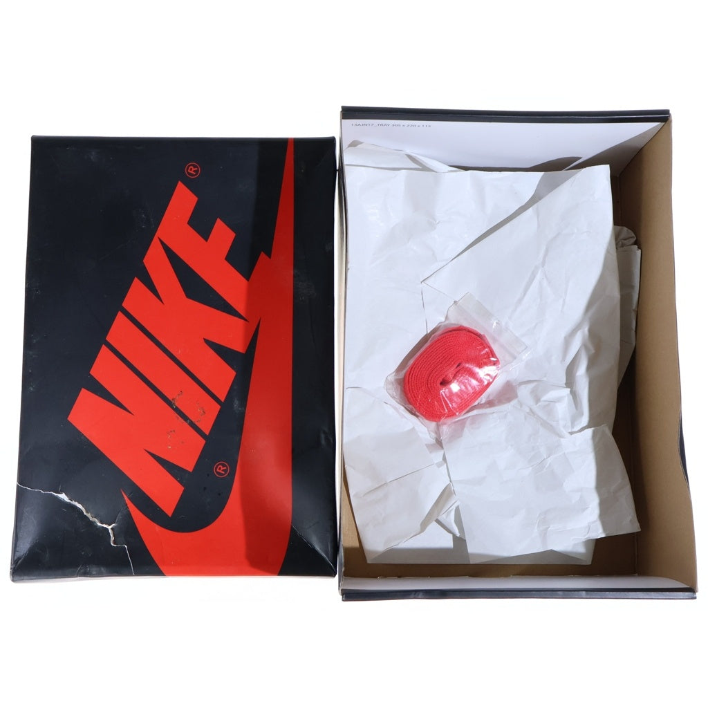 NIKE(ナイキ) AIR JORDAN RETRO HIGH OG エアジョーダン 1 レトロ ハイカットスニーカー レッド/イエロー US9.5/27.5cm 555088-603